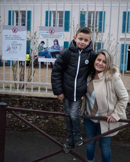 Merry Landouzy with her son Tao.