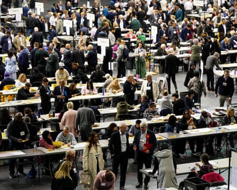 Birmingham Utilita Arena election count results and council chamber