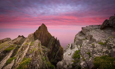 Rock of ages: Skellig Michael in County Kerry at sunset.