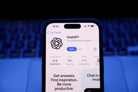 ChapGPT app on a mobile phone