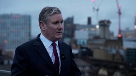 Keir Starmer blames Tory 'recklessness' for Labour slashing green investment pledge – video