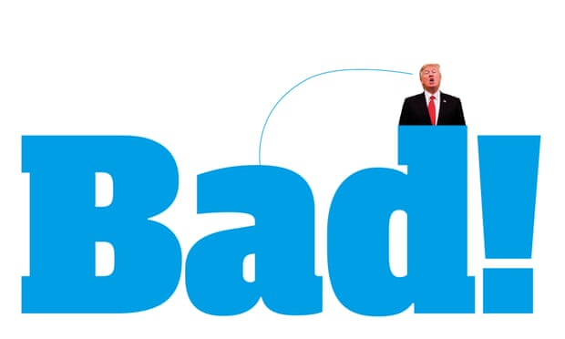 Donald Trump with word 'Bad!'