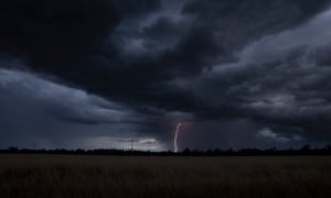 NSW and Queensland flood updates live: death toll rises to nine as woman found dead in Lismore; up to 200mm of rain forecast for Sydney on Wednesday 2 A Storm on the Hay Plains between Narrandera and Hay, Photograph by Mike Bowers. Monday 28th February 2022 Guardian Australia
