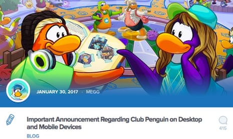 Screenshot of Club Penguin