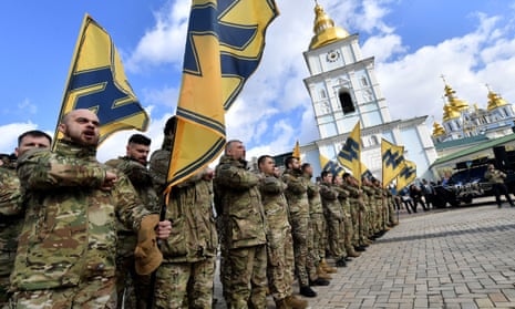 Ukraine-based Azov Battalion in Kyiv
