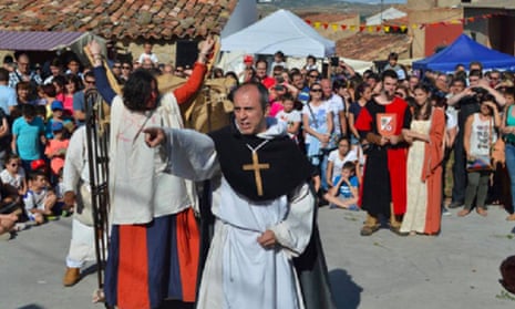 A reenactment at the witchcraft fair in Trasmoz which is held every July