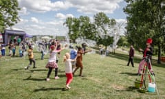 Children play at the new Thamesmead arts festival in 2015.