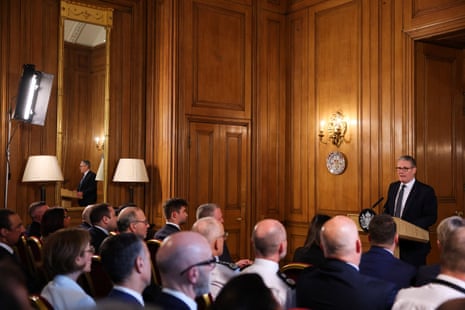 Keir Starmer speaking at the antisemitism event in No 10 this morning.