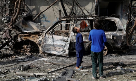 Aftermath of a bomb attack in Kabul on 29 July 2019. ‘It is clear that the pro-government forces lack both the will and procedures to protect the Afghans they are supposed to be defending.’ 