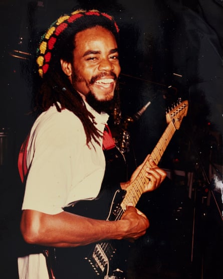 Djani Sinclair, aged 28, performing at a hotel in Negril, Jamaica.