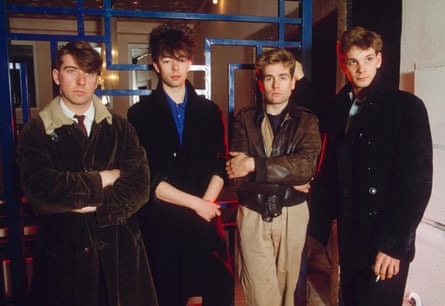 Echo and the Bunnymen pictured in the 80s