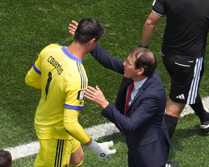 Rudi Garcia faces Belgian backlash for taking Courtois off in World Cup loss to Spain