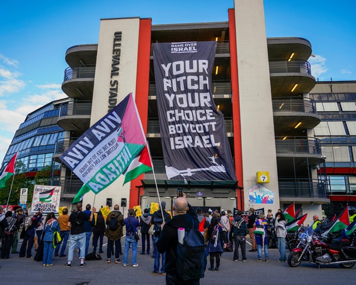 Fifa banned Russia from international football. Now it must do the same for Israel