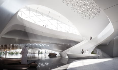 Office of the future? … how the Bee’ah office building in Sharjah, designed by Zaha Hadid Architects, will look.