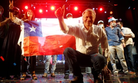 Chilean presidential candidate José Antonio Kast of the far-right Republican party greets supporters at his closing campaign rally in Santiago on Thursday.