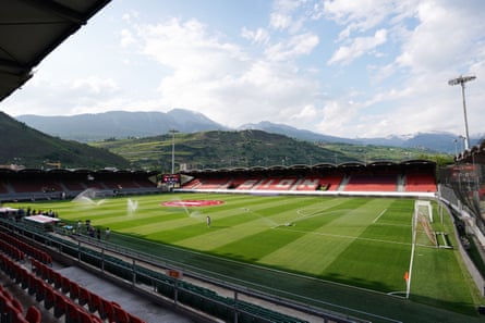 General view inside the stadium.