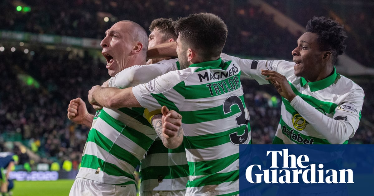 Scott Brown’s late winner takes Celtic two points clear in Scottish Premiership