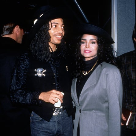 With Latoya Jackson in the late 80s.