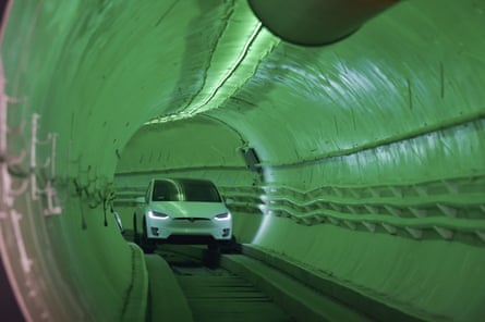 A test tunnel in Los Angeles in 2018.