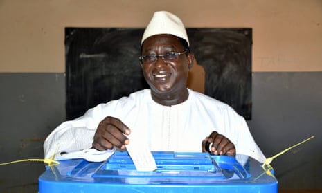 Soumaïla Cissé, seen here voting in 2018, is a former presidential candidate in Mali.