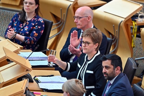 Nicola Sturgeon at first minister’s questions.