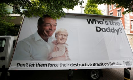 Banner outside Tory leadership hustings