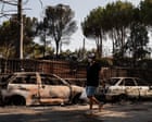 ‘The breath just went out of us’: people return to their homes after wildfires near Madrid
