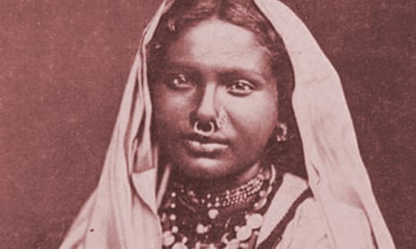 An indentured woman, feature on the cover of Gaiutra Bahadur’s book Coolie Woman: The Odyssey of Indenture.