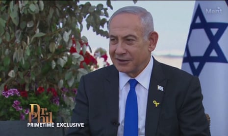 The&nbsp;Israeli prime minister has said he hoped to resolve his differences with Joe Biden over the war in Gaza in an hour-long interview with an American talkshow host, Dr Phil