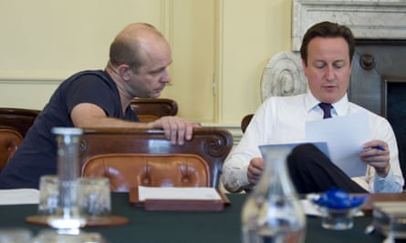 David Cameron in No 10 with his adviser Steve Hilton
