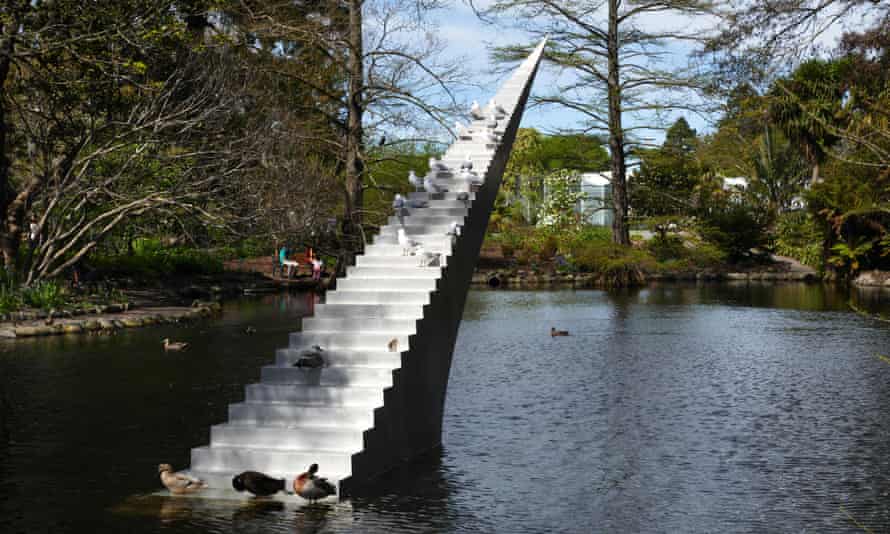 Diminish and Ascend staircase the New Zealand sculpture that is