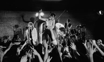 Bauhaus on stage in 1982.