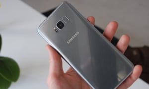 The back of the Galaxy S8.