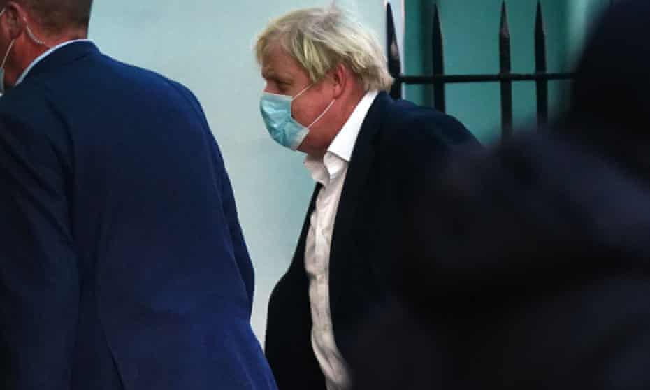 Boris Johnson arrives at University College Hospital in London where his wife Carrie has given birth to her second child. 