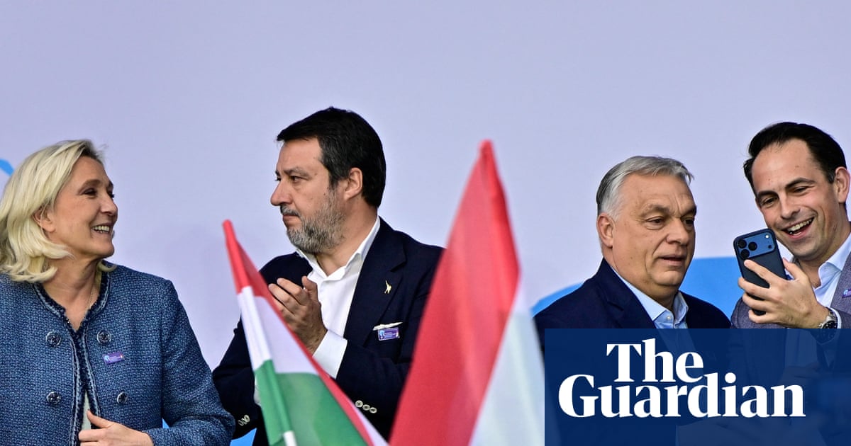 Viktor Orbán celebrated by Europe’s far right before Hungary election