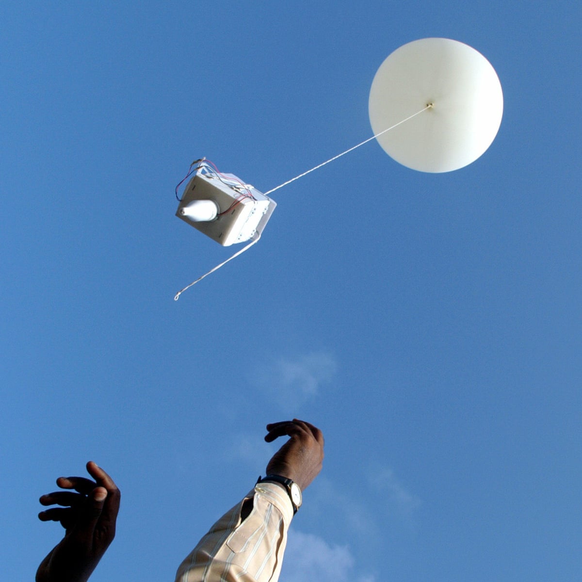 How helium-filled weather balloons keep an eye on our sky | World news | The Guardian