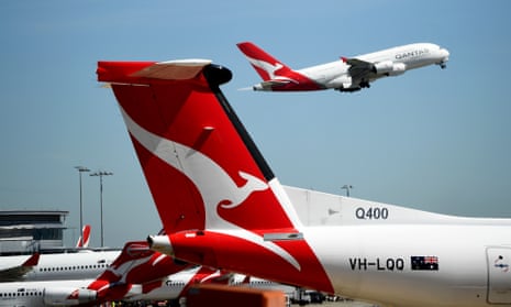 Qantas aircraft at Sydney airport
