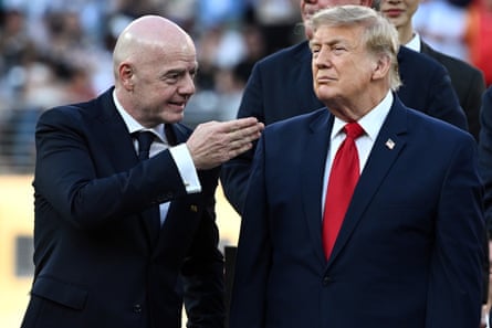 Gianni Infantino next to Donald Trump