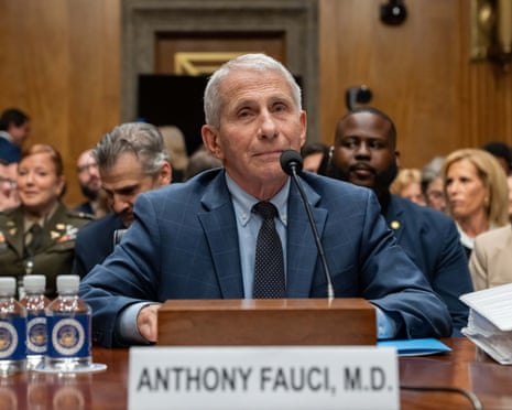 Dr Anthony Fauci testifies before the Senate committee on homeland security and government affairs.