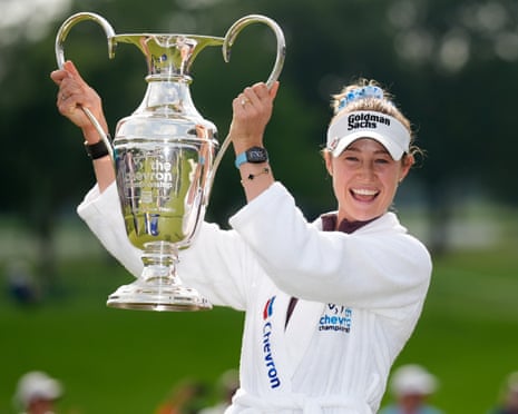 Nelly Korda world No 1 again after winning Chevron Championship | Golf | The Guardian