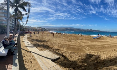 Las Canteras beach in Las Palmas de Gran Canaria, Canary Islands