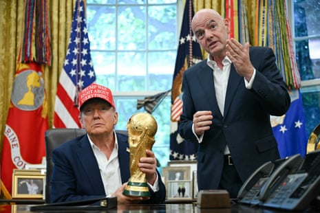 Donald Trump and Gianni Infantino.