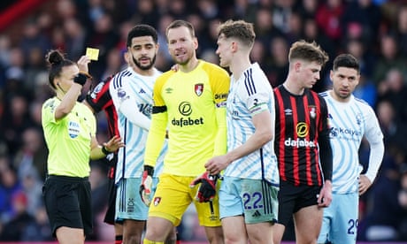 Goalkeepers would not be exempt from blue cards under new sin-bin protocols