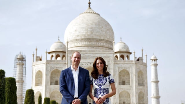 Duke And Duchess Of Cambridge Retrace Steps Of Diana Visit To Taj Mahal Uk News The Guardian