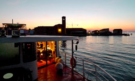 Evening on board.