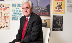 John McDonnell at Labour party HQ
