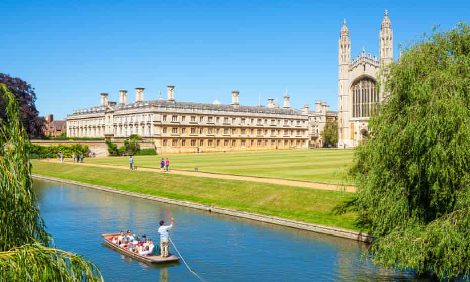 The river Cam flows past Kings College