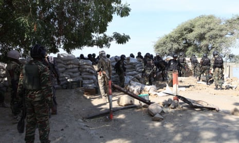 Chadian soldiers with members of Cameroon’s Rapid Intervention Battalion during a ground offensive against Boko Haram on the Nigerian border in 2015.