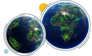 Using global biodiversity and carbon spatial data, the Global Safety Net identifies terrestrial areas where expanding protection to approximately half the Earth can reverse biodiversity loss and stabilize the climate. Shown here is a visualization of the Global Safety Net.