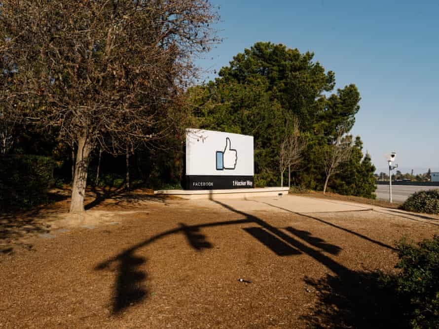 The Facebook headquarters in Menlo Park, California.